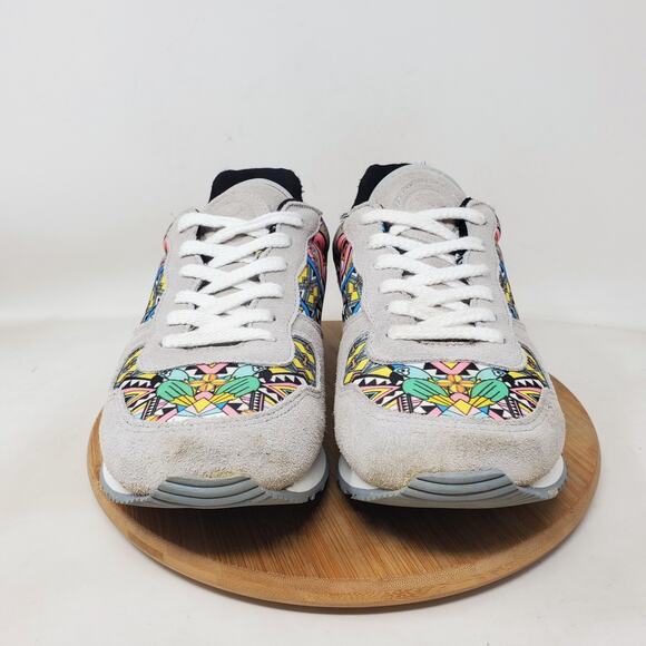 Inkkas Jogger Shoes Womens 8 Brazil Colorful Suede Desert Low Top Retro Sneaker - Picture 3 of 14